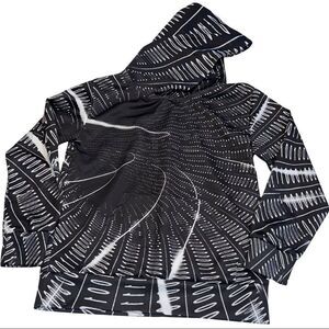 Funnycokid Black & White Pattern Hoodie‎